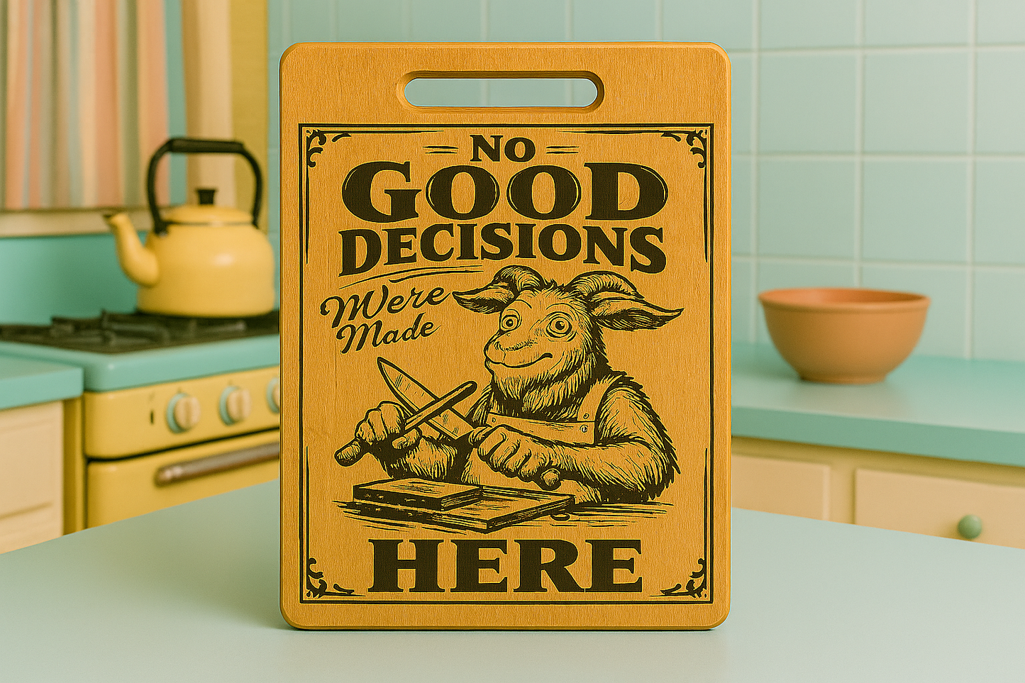 No Good decisions were made here - Chopping Board
