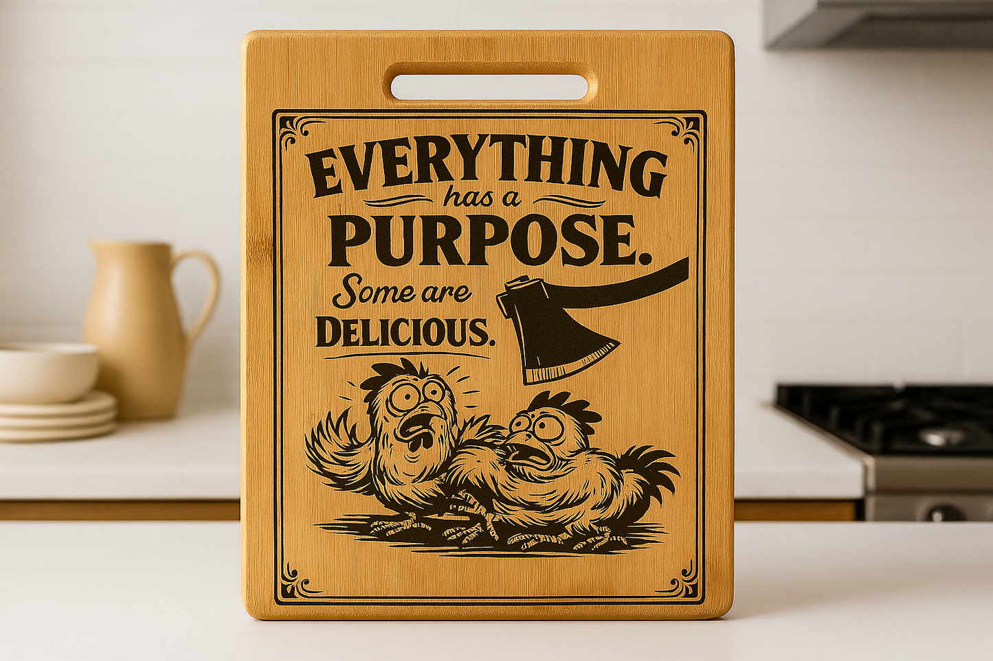 Everything has a Purpose some are Delicious - Chopping Board
