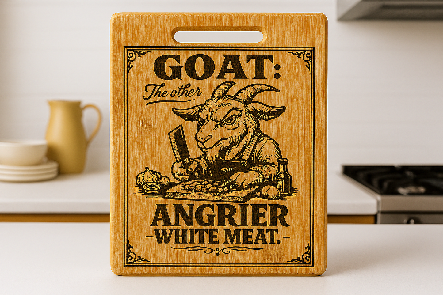 Goat the other Angrier white meat - Chopping Board