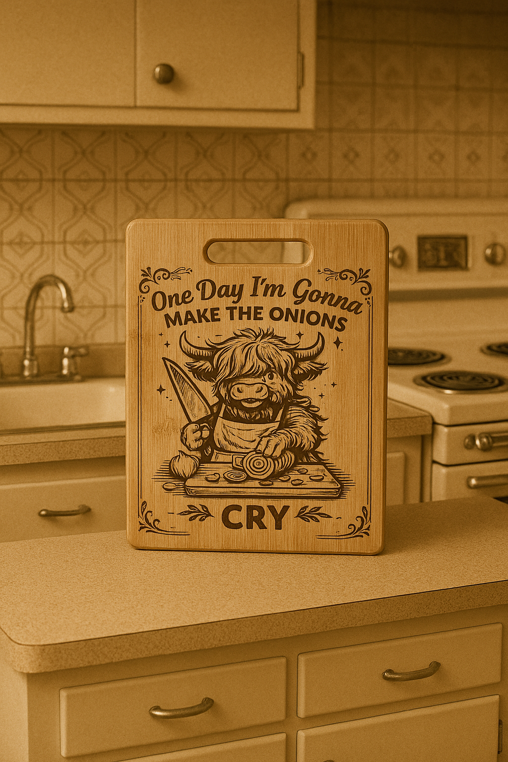 One Day I am gonna make the onions cry - Chopping Board
