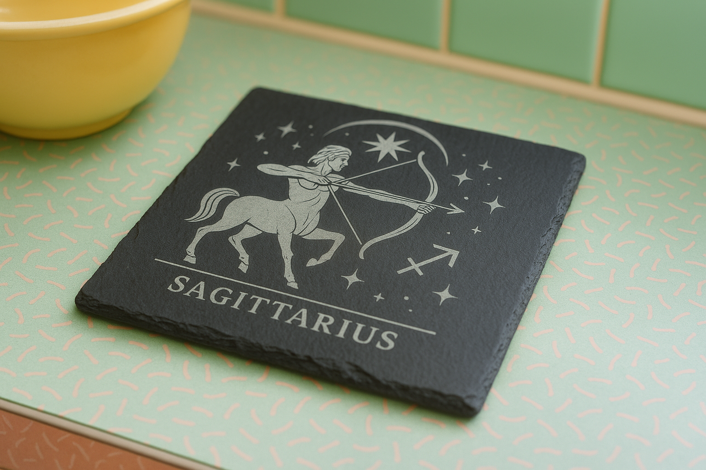 Sagittarius Star Sign - Slate Coaster