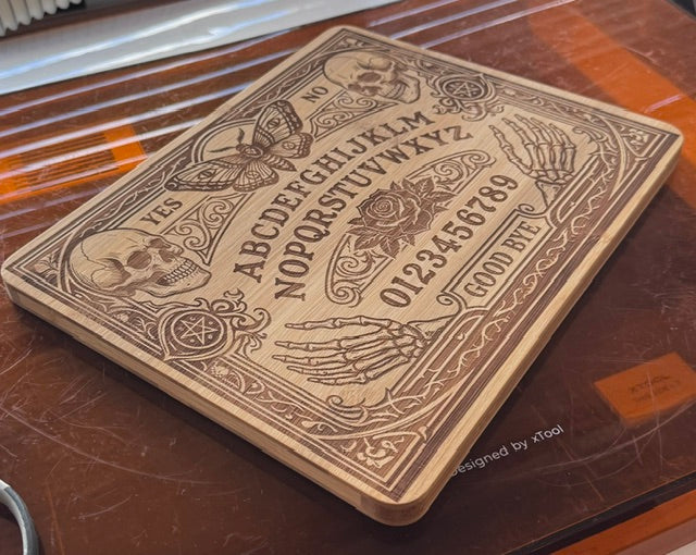 Ouija Spirit Board Bamboo Chopping Board — Unique Halloween & Gothic Gift