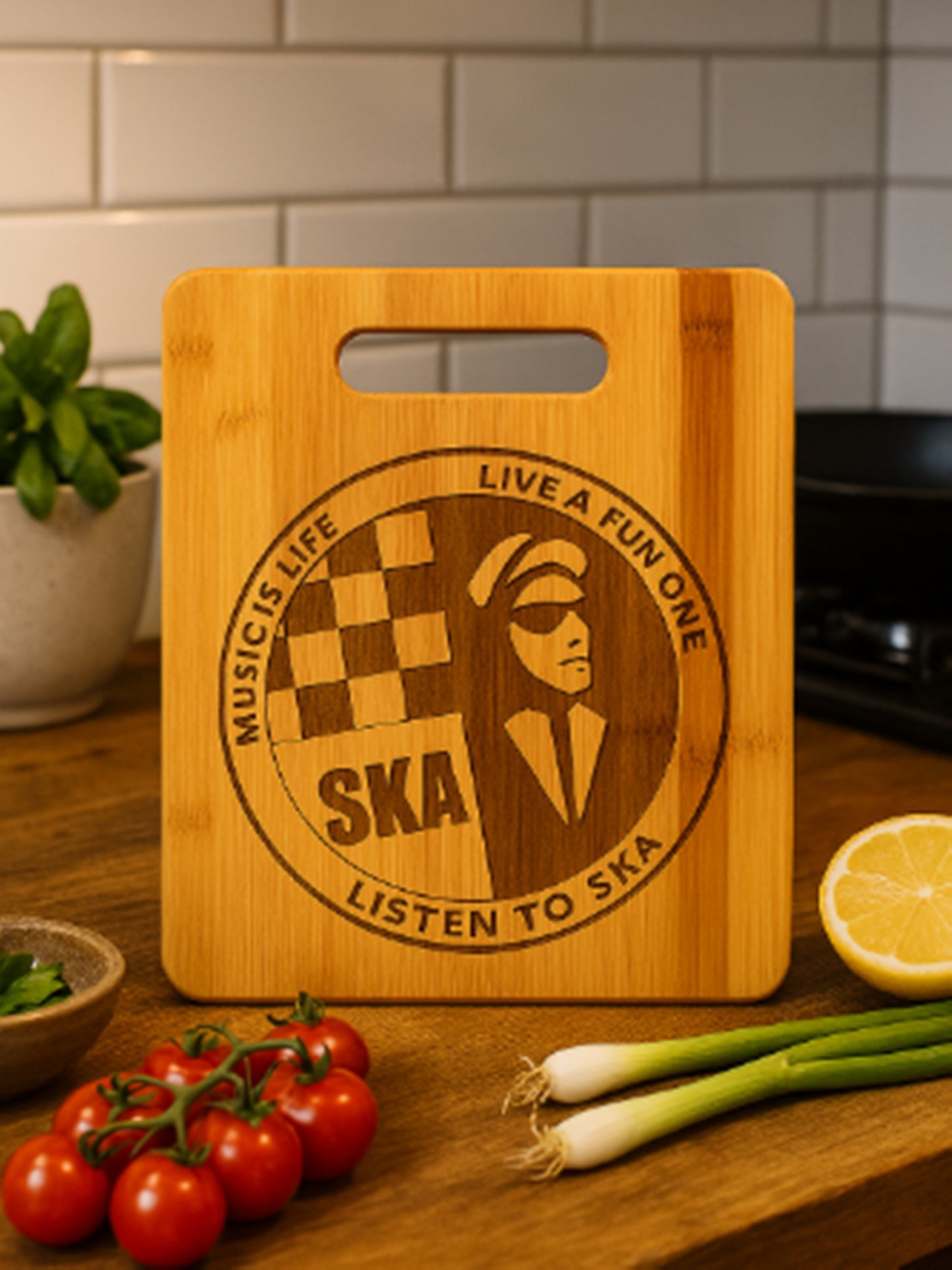 SKA Music is life - Chopping Board