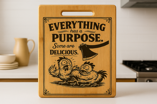 Everything has a Purpose some are Delicious - Chopping Board