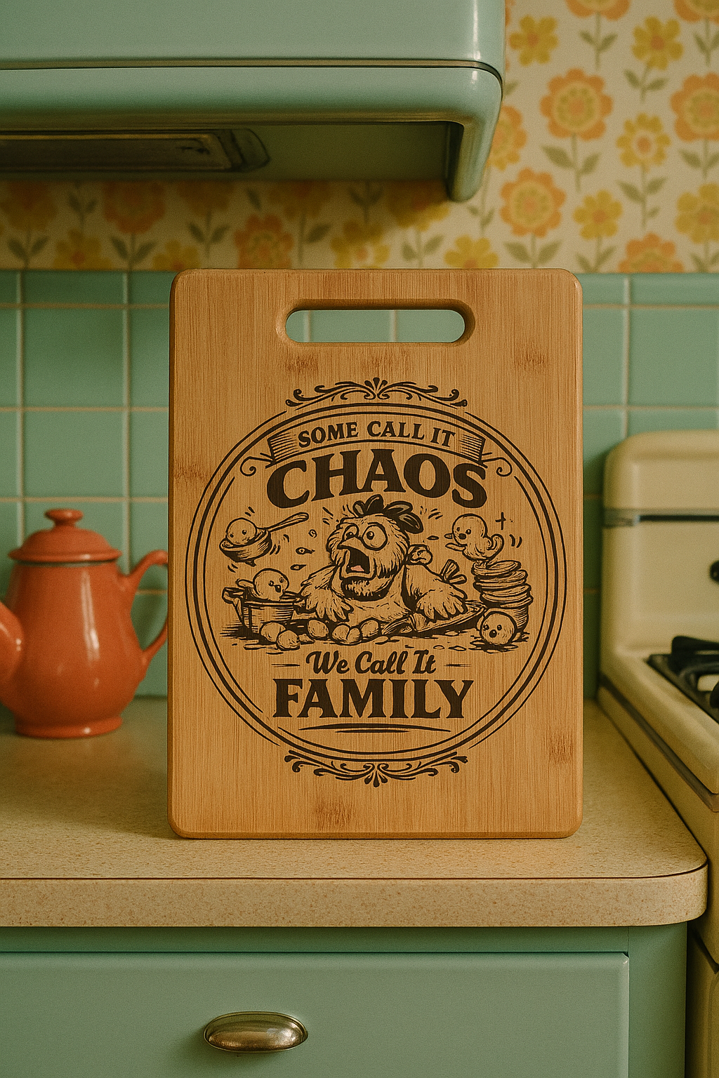Some call it Chaos we call it Family - Chopping Board