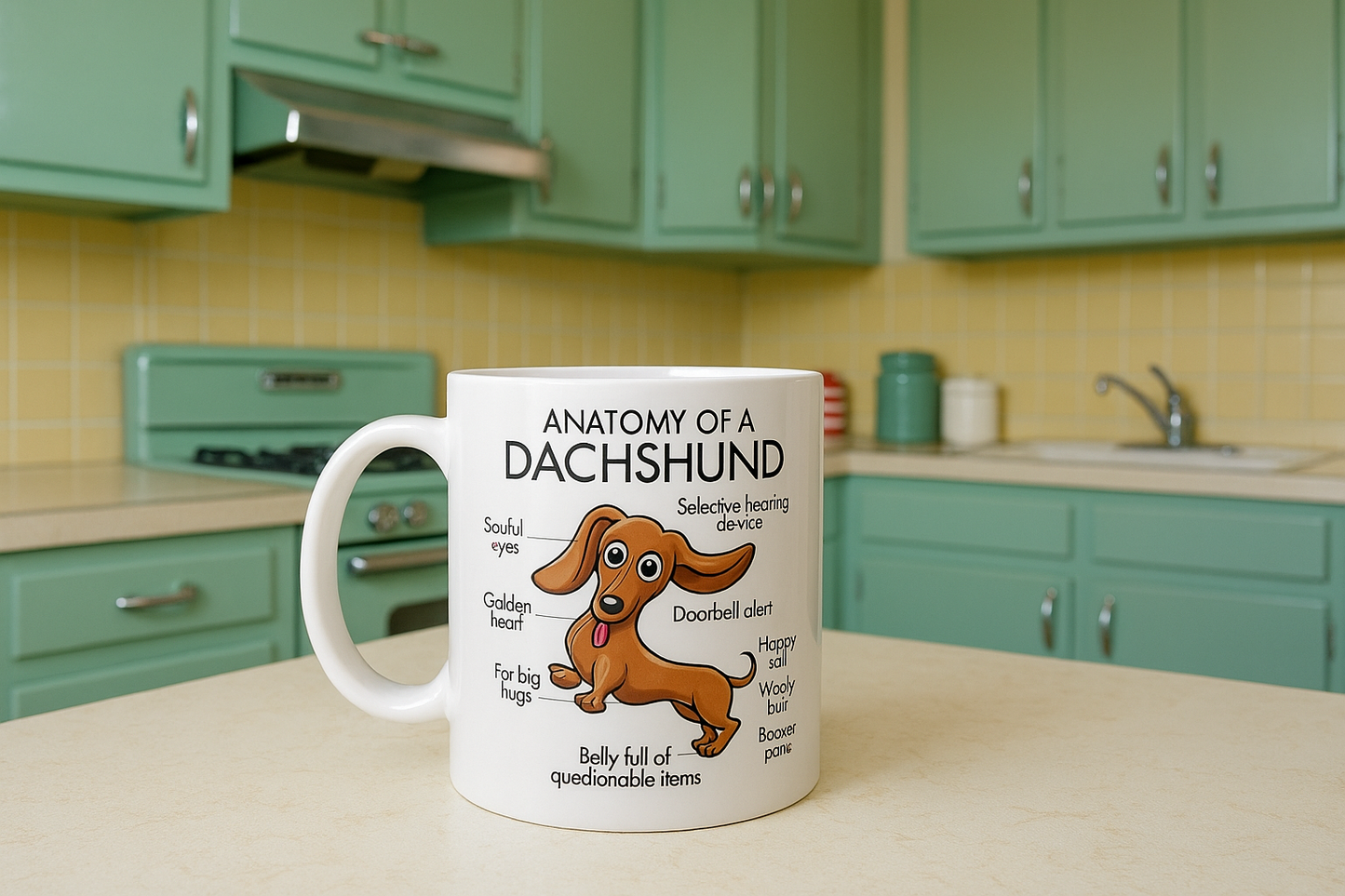 Anatomy of a Dachshund - Ceramic Mug