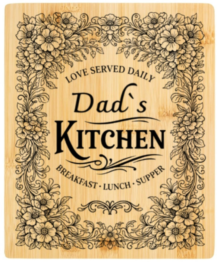 Dads Kitchen - Solid Bamboo chopping Board No Handle