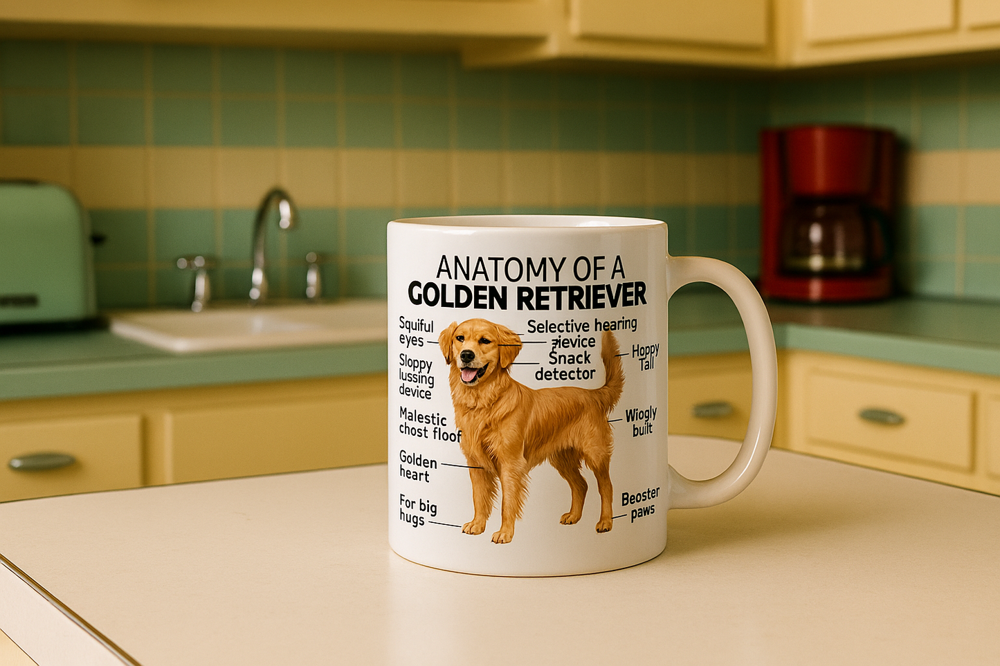 Anatomy of a Golden Retriever - Ceramic Mug