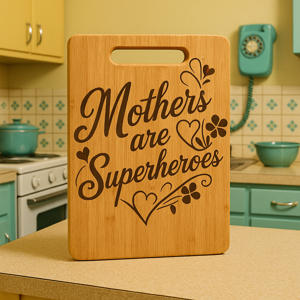 Mothers are Superheroes - Chopping Board