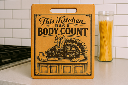This kitchen has a body count - Chopping Board