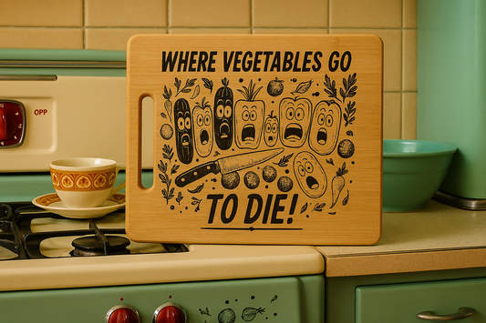 Where Vegetables go to Die - Chopping Board