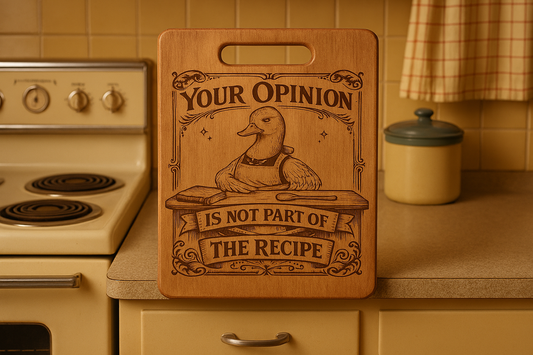 Your Opinion is not part of the Recipe - Chopping Board