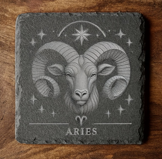 Aries Star sign - Slate Coaster