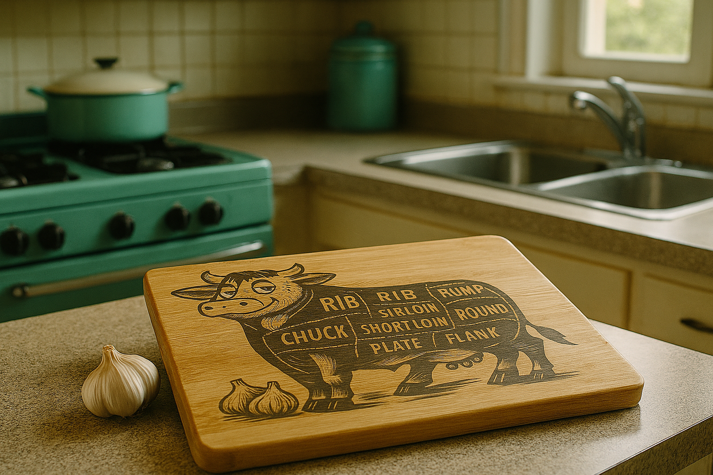 Cuts of Beef - Chopping Board