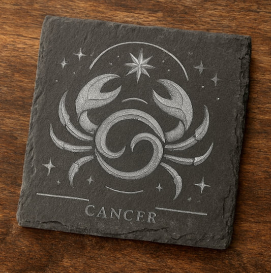 Cancer Star sign - Slate Coaster.