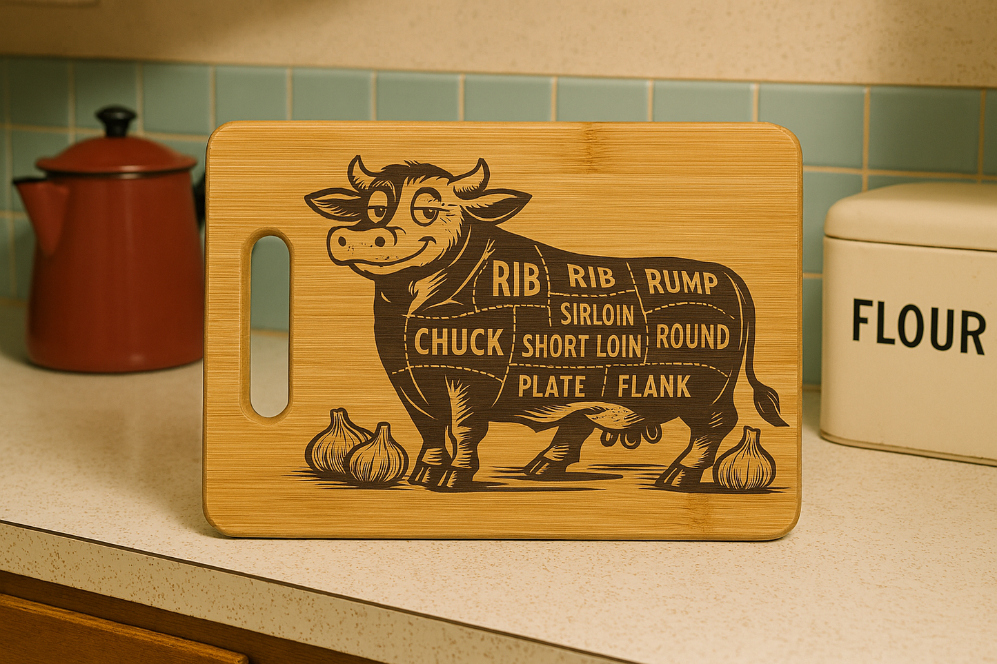Cuts of Beef - Chopping Board
