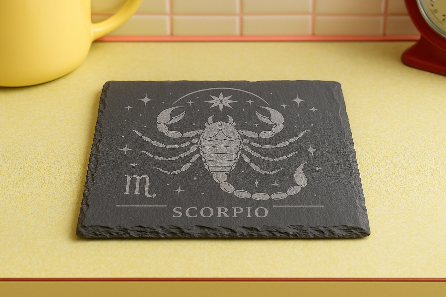Scorpio Star Sign - Slate Coaster