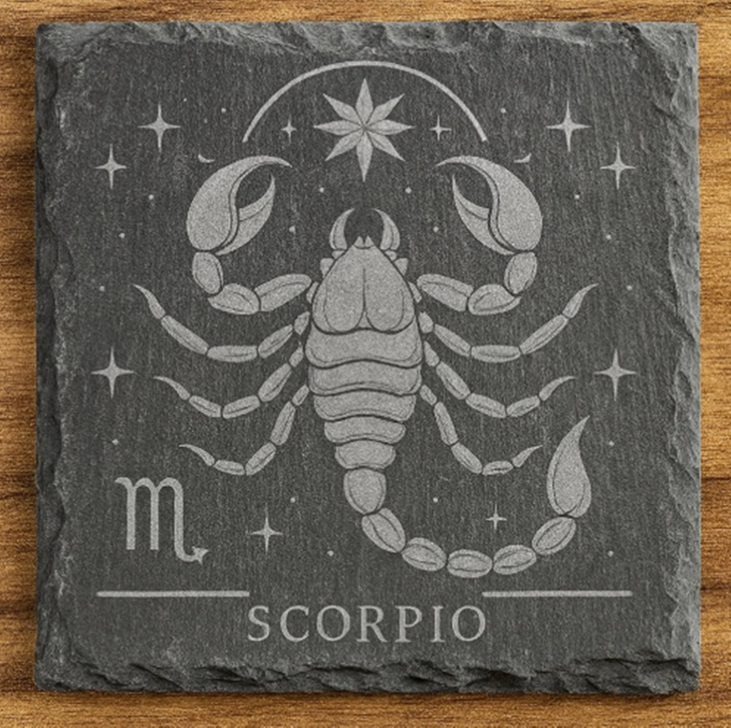 Scorpio Star Sign - Slate Coaster